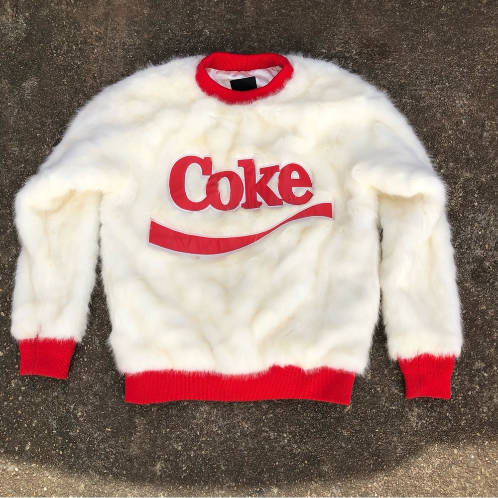 Joyrich Coca Cola faux fur sweater - Picture 1 of 6